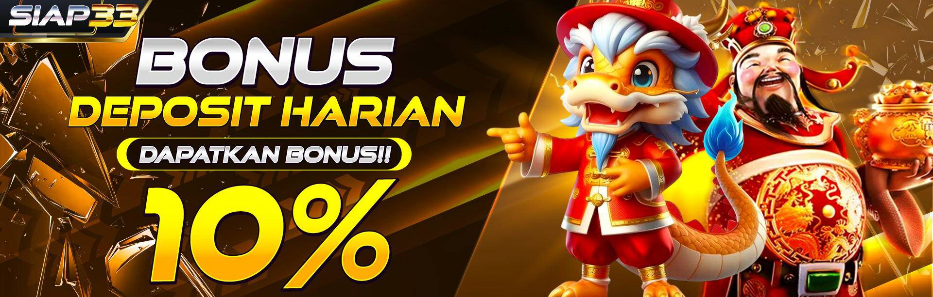 DEPOSIT HARIAN 10%