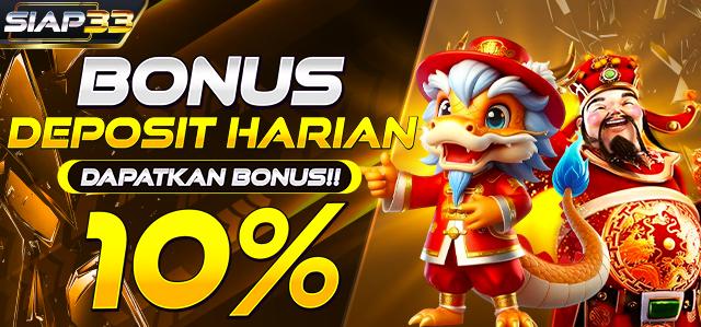 DEPOSIT HARIAN 10%