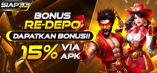 BONUS DEPO VIA APK 15%