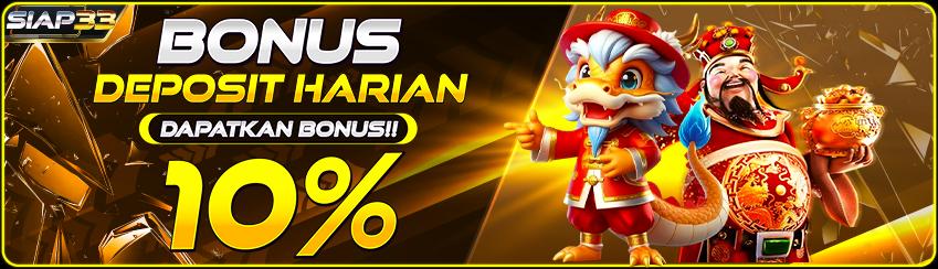 DEPOSIT HARIAN 10%